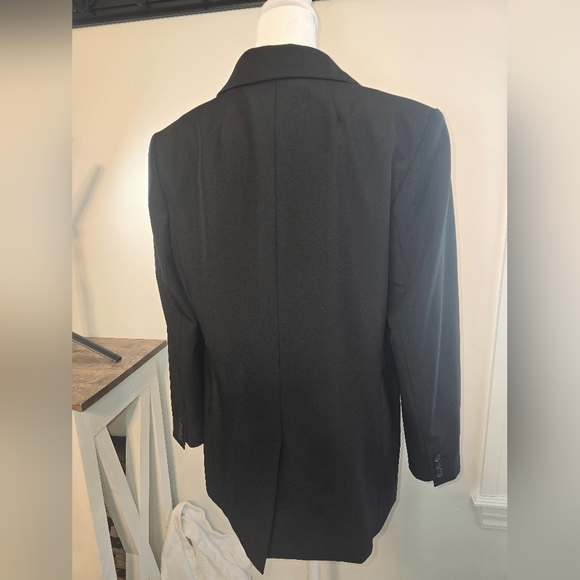 🤩Host Pick❤️Banana Republic Sculpted Stretch Black Blazer Women's Size 8P - Picture 4 of 9